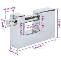 Lucchetto 6 pcs Argento 7,8 x 2 x 5 cm Ferro 42020739