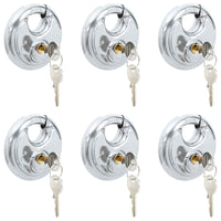 Lucchetti Discus con Chiavi 6 pcs Argento 8 x 2.8 x 8 cm 42020751