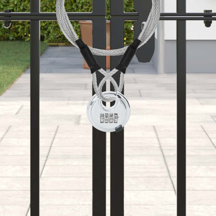 Lucchetti Discus con Chiavi 2 pcs Argento 7 x 2.3 x 7 cm 42020756