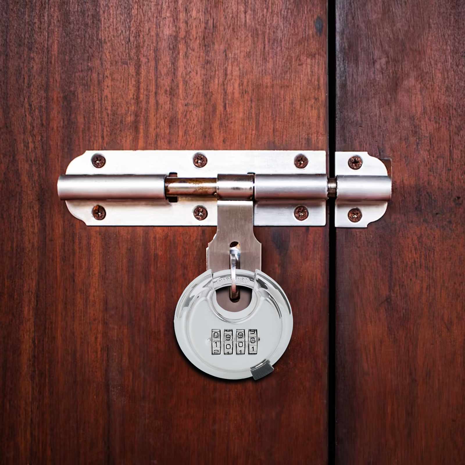 Lucchetti Discus con Chiavi 6 pcs Argento 7 x 2.3 x 7 cm 42020757