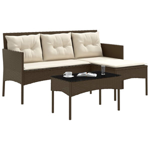 Set Divano da Giardino con cuscino 2 pcs polyrattan 4103804