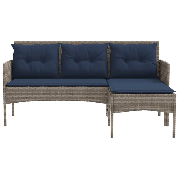 Set Divano da Giardino con cuscino polyrattan 4103810