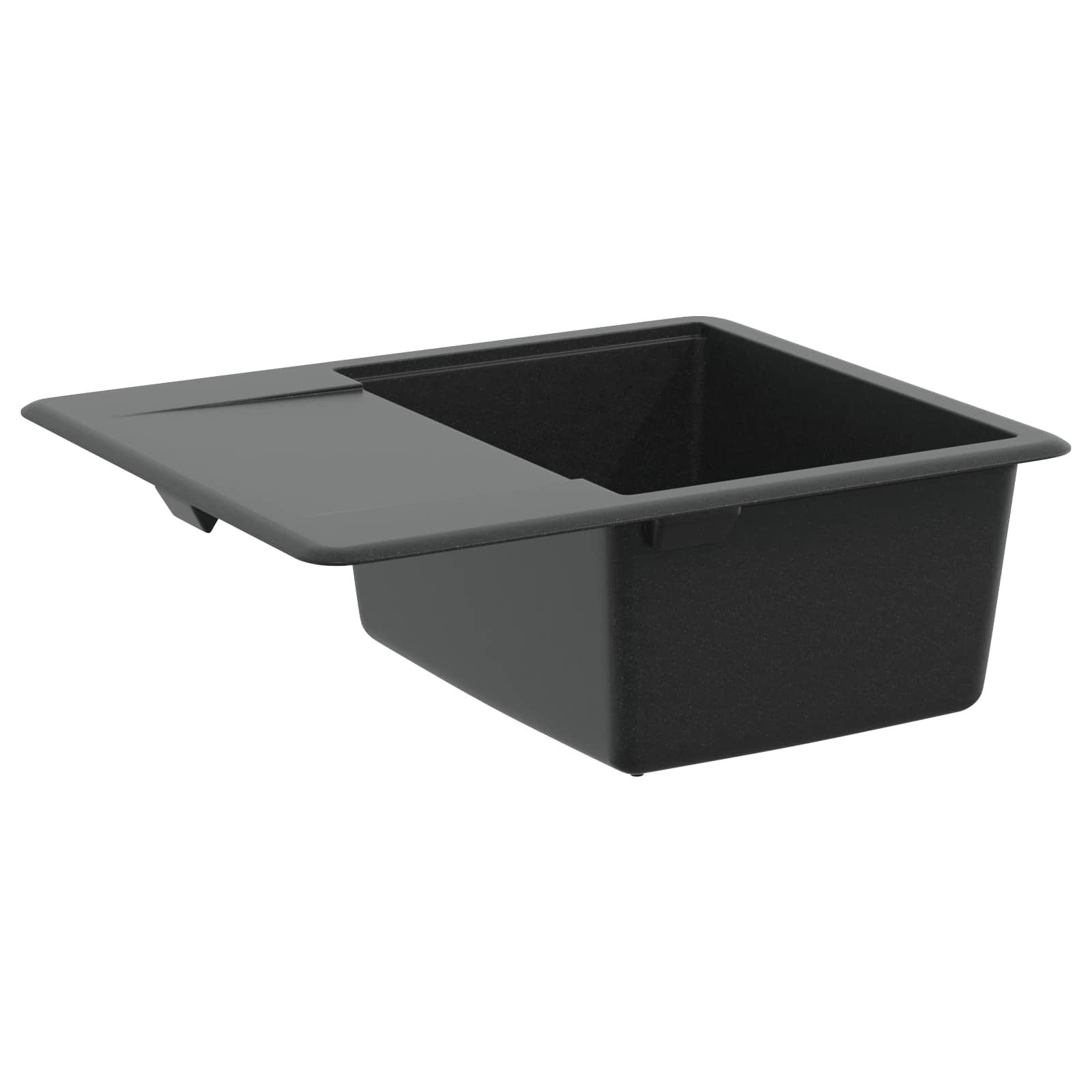 Lavello Nero 560 x 460 mm 80% Quarzo e 20% Resina 42028412
