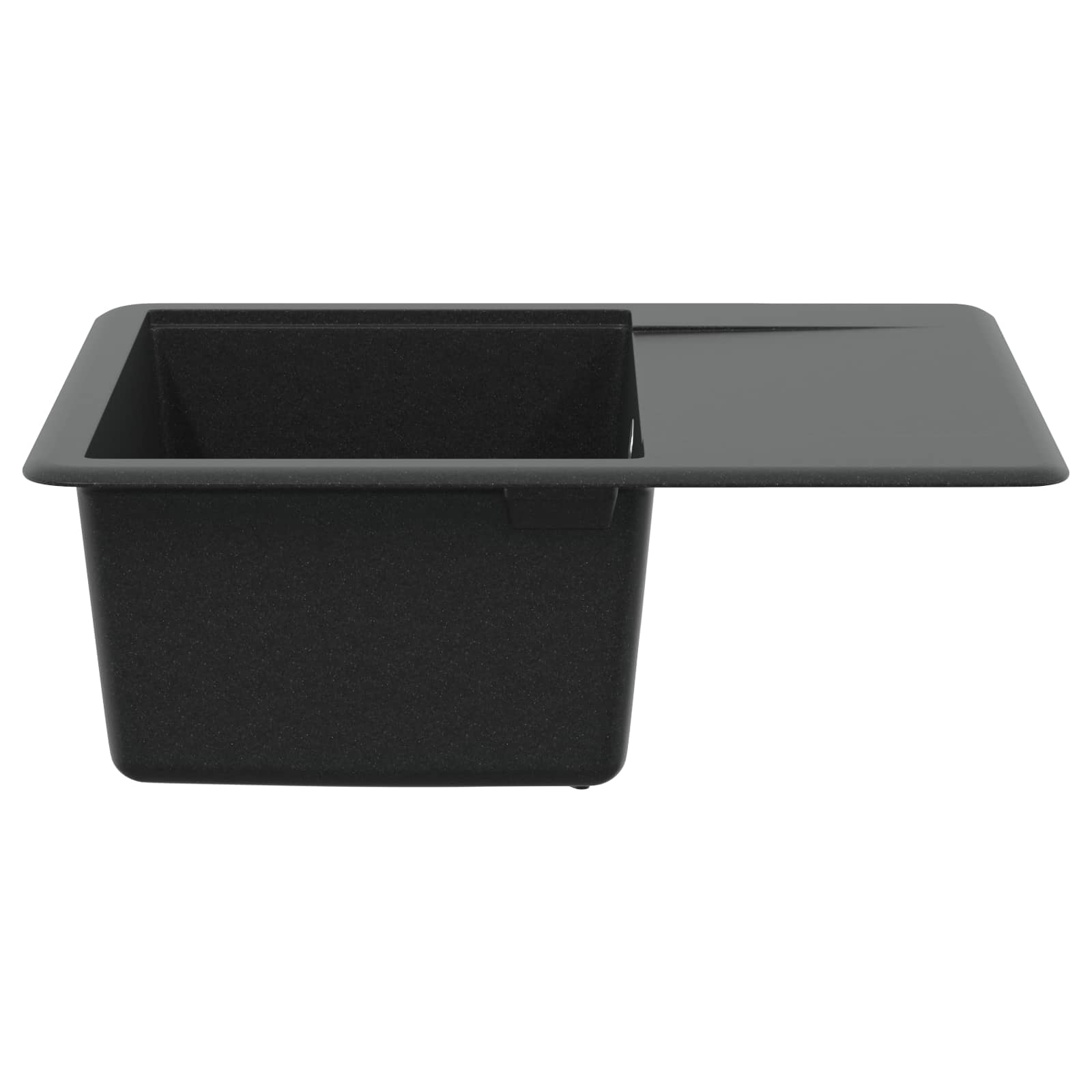 Lavello Nero 560 x 460 mm 80% Quarzo e 20% Resina 42028412