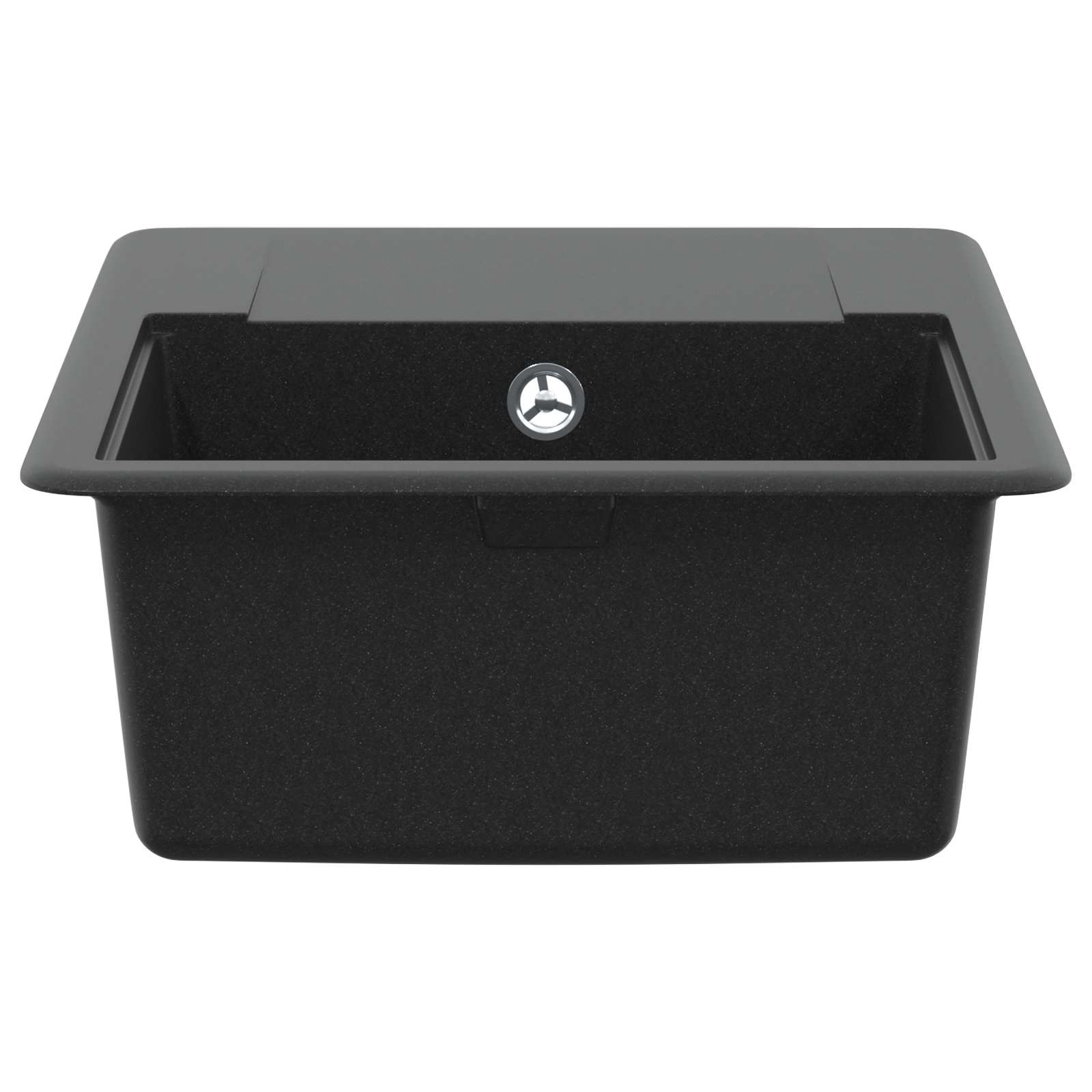 Lavello Nero 560 x 460 mm 80% Quarzo e 20% Resina 42028412