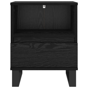 Armadietto per letto con cassetto Rovere Nero 40 x 35 x 50 cm 8004338