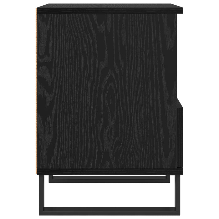 Armadietto per letto con cassetto Rovere Nero 40 x 35 x 50 cm 8004338
