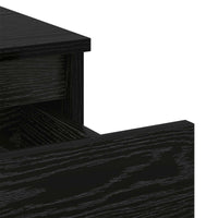 Armadietto per letto con cassetto Rovere Nero 40 x 35 x 50 cm 8004366