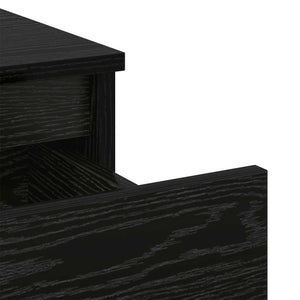 Armadietto per letto con cassetto Rovere Nero 40 x 35 x 50 cm 8004366