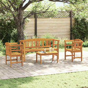 Set di Mobili 4 pcs Naturale Legno di Acacia Massello 3416309