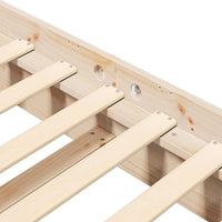 Struttura del letto Naturale 200 x 200 cm Pino massello 8004798