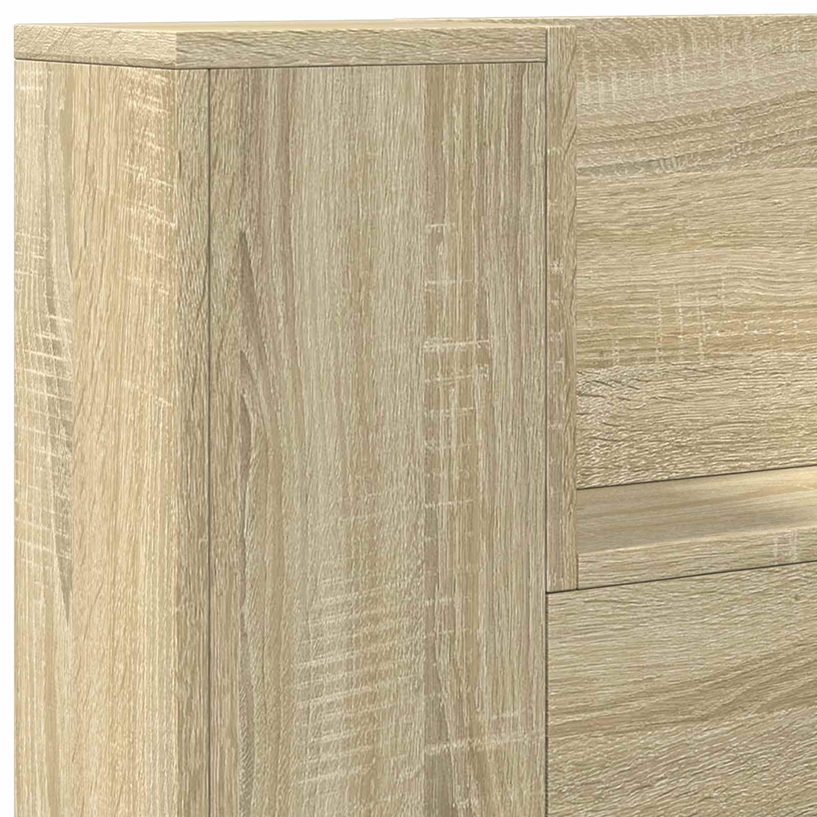 Testiera-Testata-Testiera Decorativa Rovere Sonoma 100 x 16,5 x 103,5 cm Legno multistrato