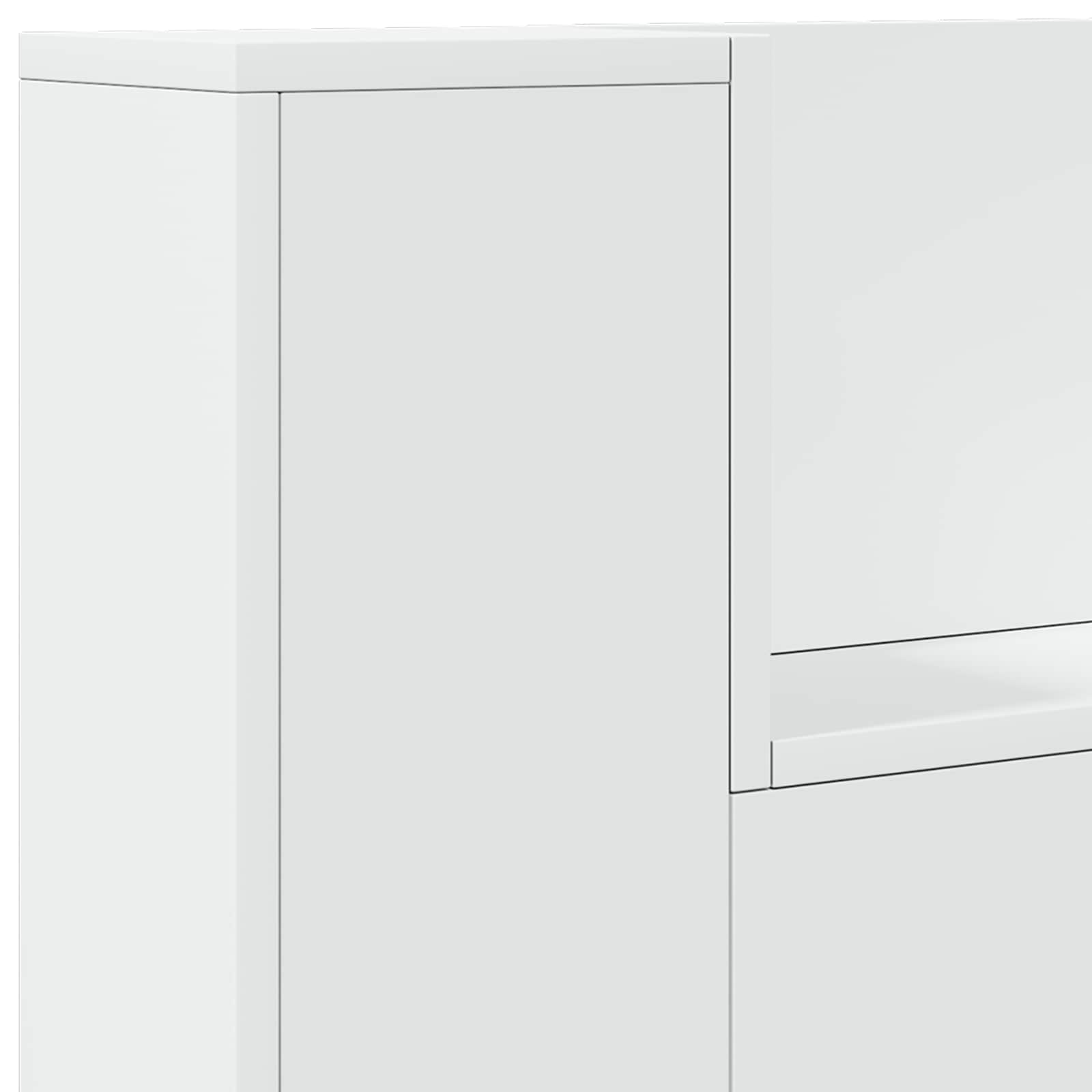 Testiera-Testata-Testiera Decorativa Bianco 100 x 16,5 x 103,5 cm Legno multistrato