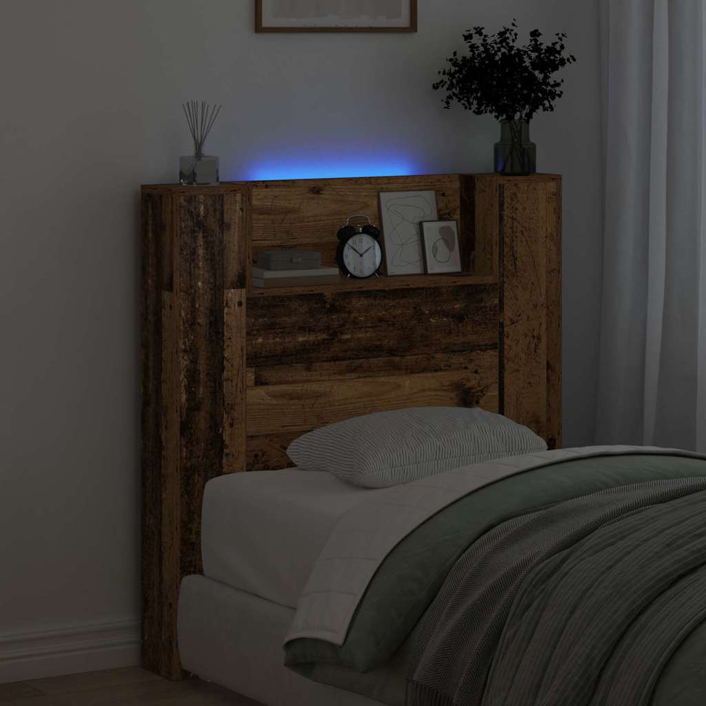 Testata del letto Legno vecchio 120 x 15 x 103.5 cm 3418651