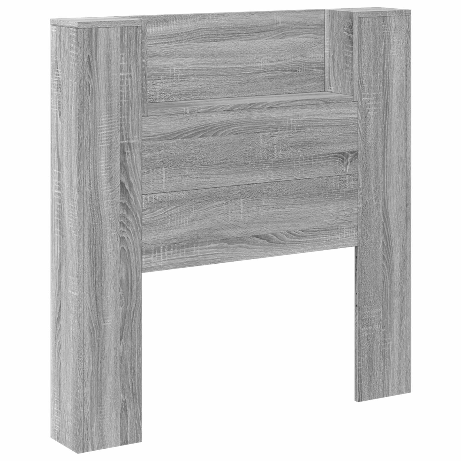 Testiera-Testata Decorativa Grigio Sonoma 100 x 16,5 x 103,5 cm Legno multistrato