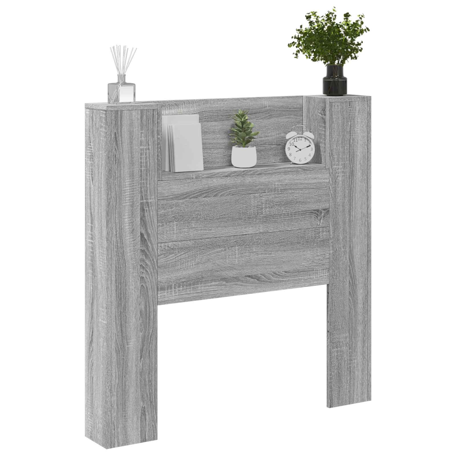 Testiera-Testata Decorativa Grigio Sonoma 100 x 16,5 x 103,5 cm Legno multistrato