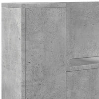 Testiera-Testata Decorativa Grigio cemento 100 x 16,5 x 103,5 cm Legno multistrato