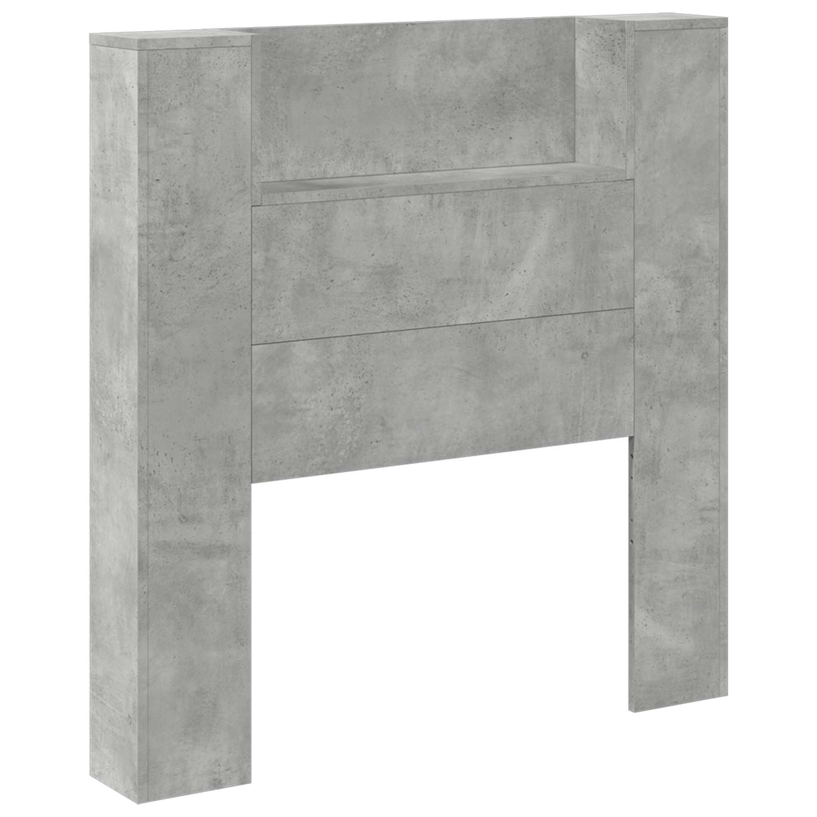 Testiera-Testata Decorativa Grigio cemento 100 x 16,5 x 103,5 cm Legno multistrato
