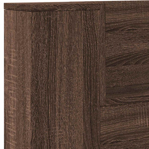 Testiera-Testata-Testiera Decorativa Rovere Marrone 140 x 16,5 x 103,5 cm Legno multistrato