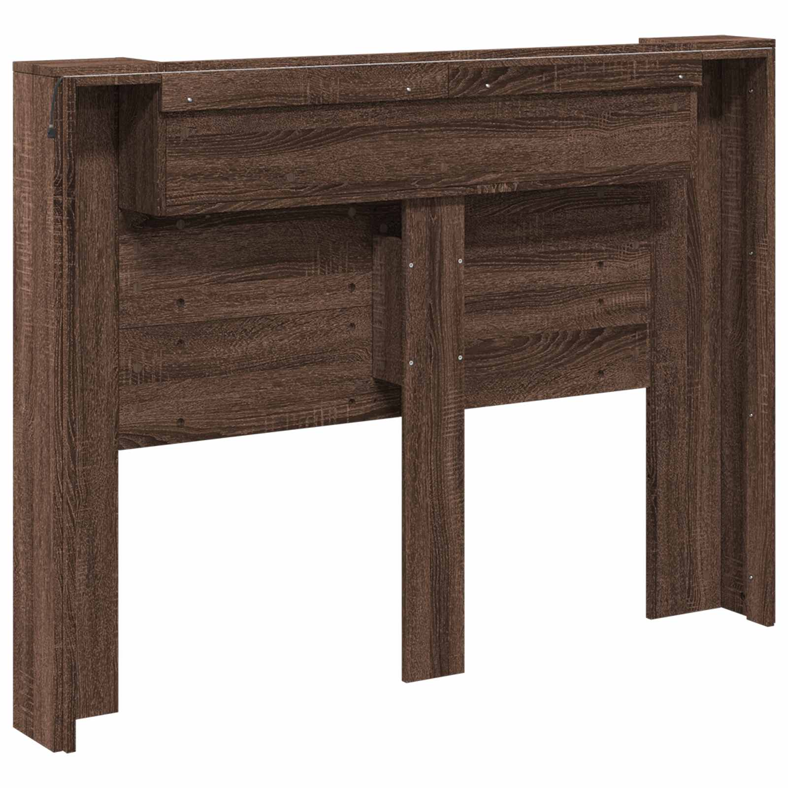 Testiera-Testata-Testiera Decorativa Rovere Marrone 140 x 16,5 x 103,5 cm Legno multistrato