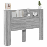 Testiera-Testata Decorativa Grigio Sonoma 140 x 16,5 x 103,5 cm Legno multistrato