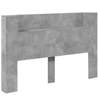 Testiera-Testata Decorativa Grigio cemento 160 x 16,5 x 103,5 cm Legno multistrato