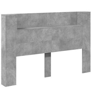 Testiera-Testata Decorativa Grigio cemento 160 x 16,5 x 103,5 cm Legno multistrato