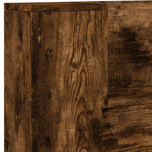 Testiera-Testata-Testiera Decorativa Rovere fum¨¦ 180 x 16,5 x 103,5 cm Legno multistrato