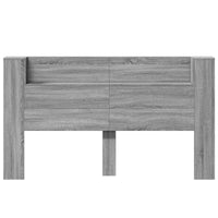 Testiera-Testata Decorativa Grigio Sonoma 180 x 16,5 x 103,5 cm Legno multistrato
