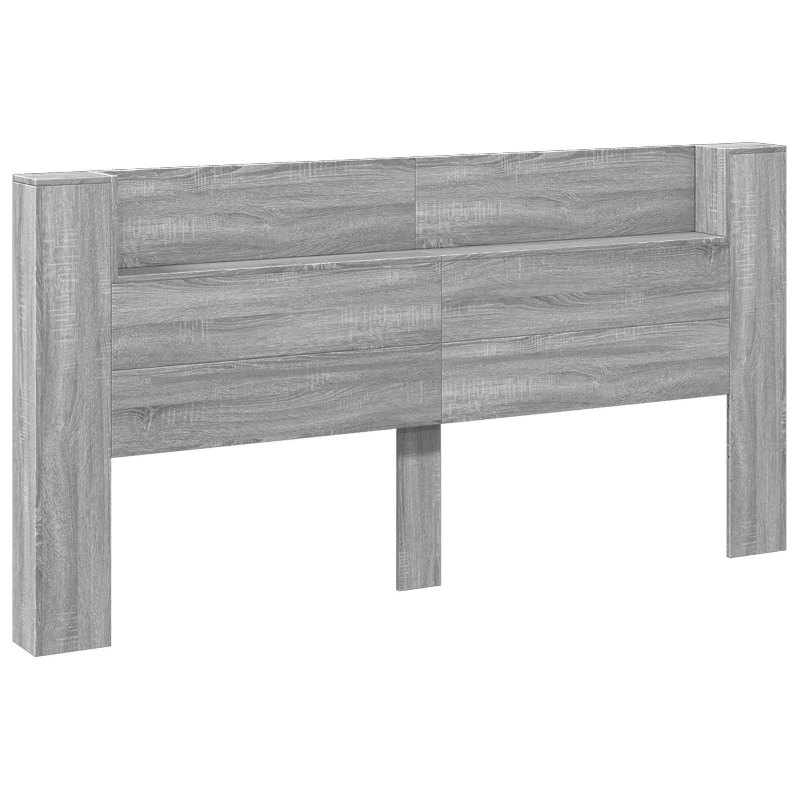 Testiera-Testata Decorativa Grigio Sonoma 200 x 16,5 x 103,5 cm Legno multistrato