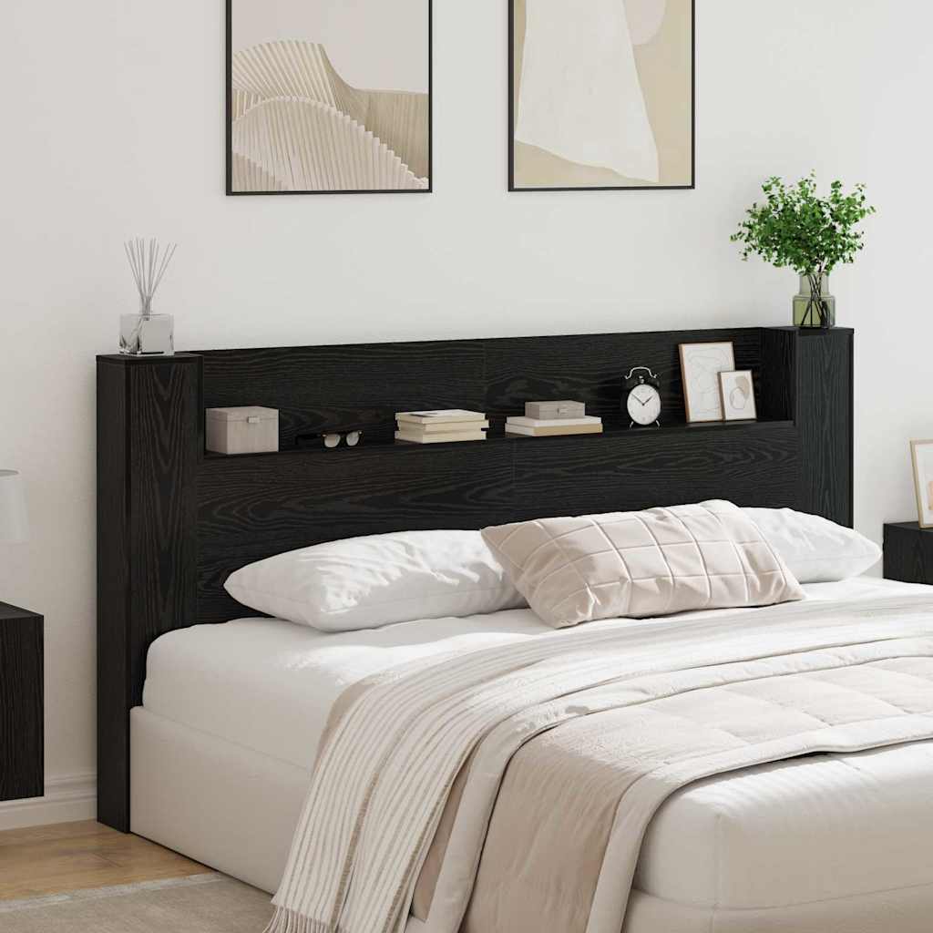 Testata del letto Rovere Nero 120 x 15 x 103.5 cm 3418699