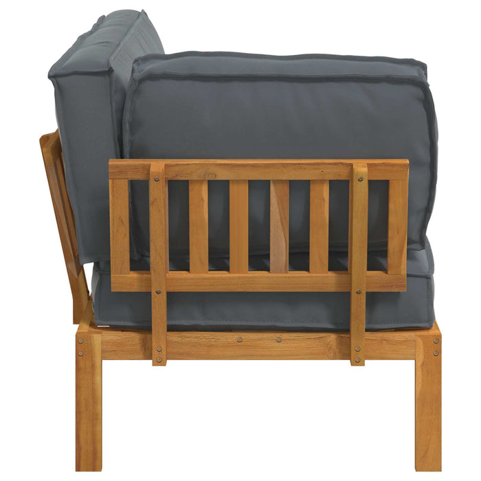 Set di divani con cuscino Antracite 131,5 x 92 x 69 cm 3418156