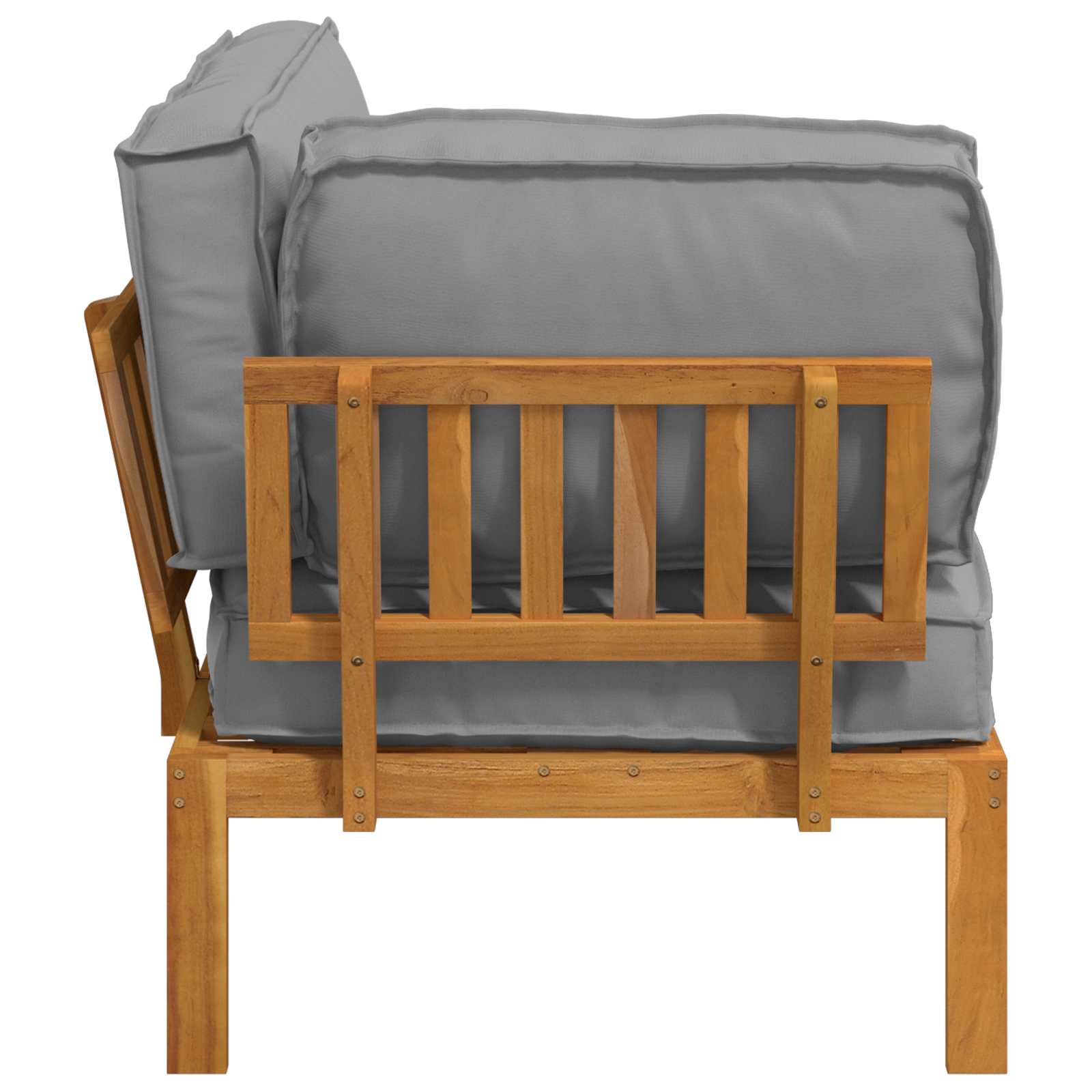 Set di divani con cuscino Tinta unita Grigio 131,5 x 92 x 69 cm 3418157