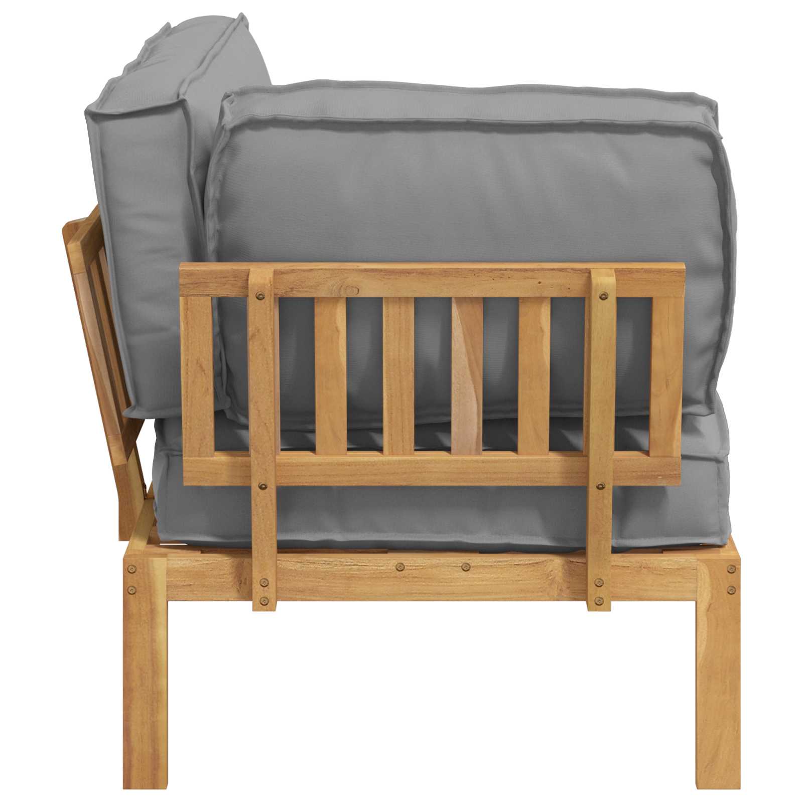 Set di divani con cuscino Tinta unita Grigio 131,5 x 92 x 69 cm 3418167