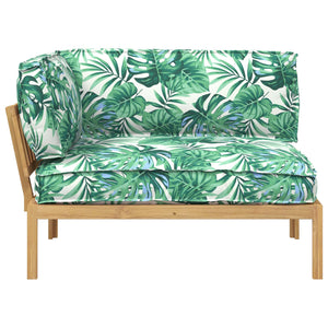 Set di divani con cuscino Foglia Motivo Foglia 133 x 92 x 69 cm 3418174