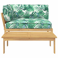 Set di divani 2 pcs Motivo Foglia Legno di Acacia Massello 3418194