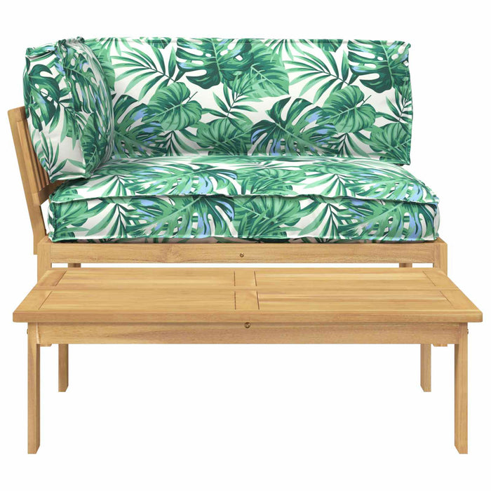 Set di divani 2 pcs Motivo Foglia Legno di Acacia Massello 3418194