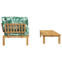 Set di divani 2 pcs Motivo Foglia Legno di Acacia Massello 3418194