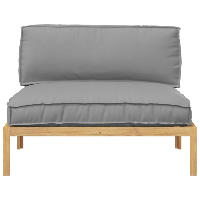 Set di divani Grigio 120 x 80 x 69 cm Legno di Acacia Massello 3418207