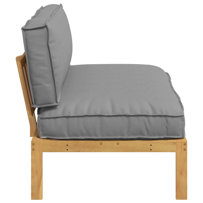 Set di divani Grigio 120 x 80 x 69 cm Legno di Acacia Massello 3418207