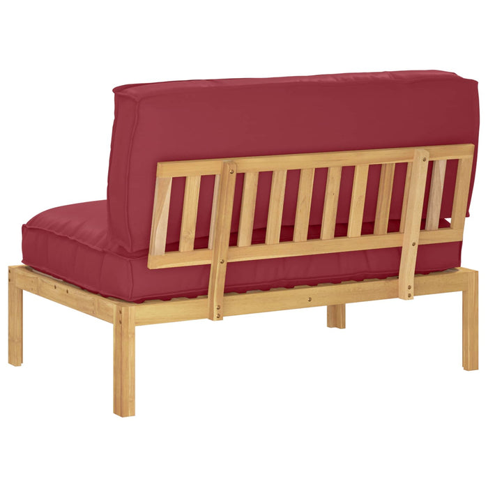 Set di divani con cuscino Rosso Vino 120 x 80 x 69 cm 3418212