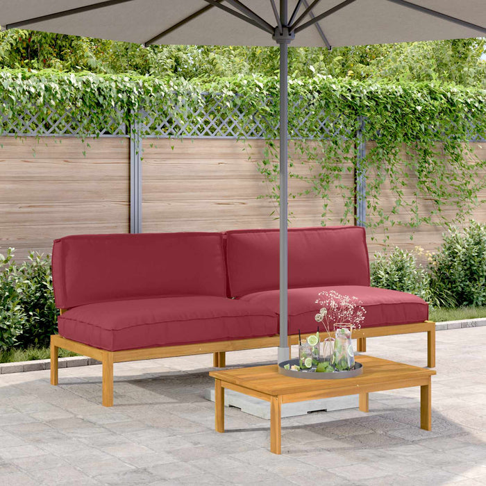Set di divani con cuscino Rosso Vino 240 x 80 x 69 cm 3418222