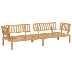 Set di divani 2 pcs Antracite Legno di Acacia Massello 3418354