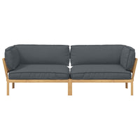 Set di divani 2 pcs Antracite Legno di Acacia Massello 3418354