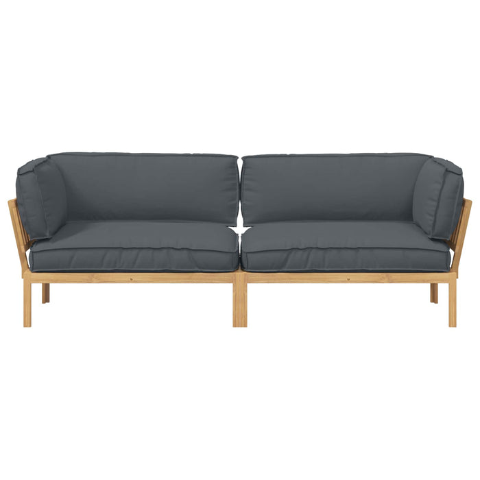 Set di divani 2 pcs Antracite Legno di Acacia Massello 3418354