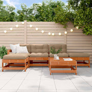 Set Lounge da Giardino 6 pcs Marrone Cera 3418084