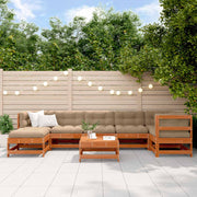 Set Lounge da Giardino 8 pcs Marrone Cerato e Taupe 3418094