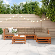 Set Lounge da Giardino 7 pcs Marrone Cera 3418106