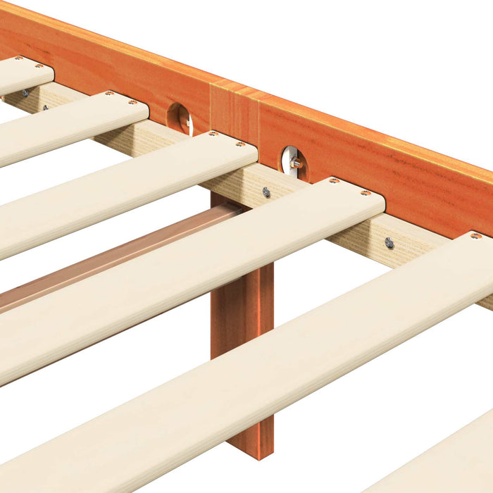 Struttura del letto 2 pcs Marrone cerato 150 x 200 cm 3418133