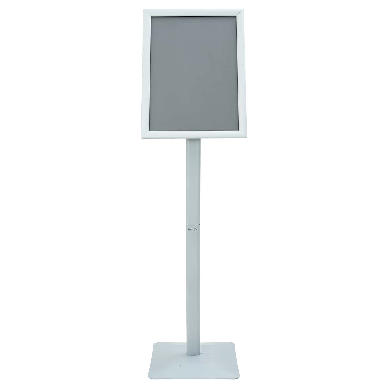 Supporto Poster a Piedistallo Argento 32,5 x 27 x 126 cm 42030063
